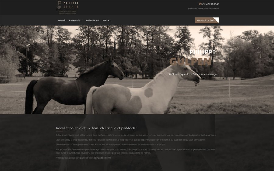 PG Confort — Réalisation d’un site internet de présentation